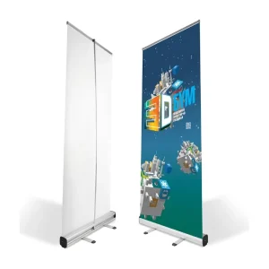 Custom Retractable Roll-Up Banner Display with Digital Printing for Events and Trade Shows