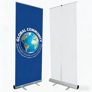Custom Roll-Up Banner Kakemono Stand, Mini Pull-Up Banner with Carrier Bag