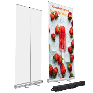 Custom Roll up Banner With Durable Retractable Stand For Trade Shows And Events