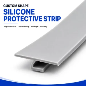 Custom Silicone Edge Protection Seal Strip for Shower Door Window OEM Waterproof Anti-Collision Weatherproof Rubber Seal