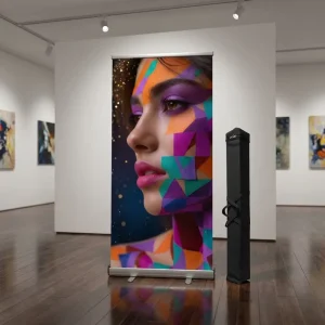 Custom Size Double Sided Roll Banner Portable Printed Stand up Display Advertising Outdoor Exhibition