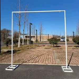 Custom Size Iron Detachable Square Curtain Hanging Arch Metal Frame for Events and Stage Layout