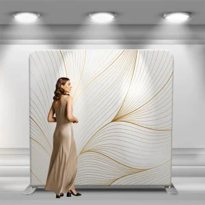 Custom Size Modern Portable Straight Aluminum Frame Stretch Fabric Trade Show Booth Display Stand