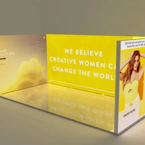 Custom Size Outdoor Backlit Trade Show Exhibition Booth LED Light Box Display