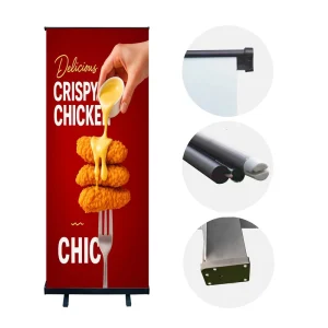 Custom Size Roll up Banner Roll Pull up Display Durable Advertising Teardrop Roll up Stand Banner for Event