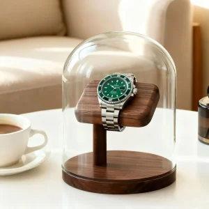 Custom Size Wood Watch Display Stand Base for Single Watch
