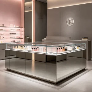 Custom Skincare Shop Display Cabinet and Product Showcase Furniture