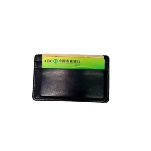 Custom Slim PU Leather Business Card Holder and Credit Card Wallet with Mirror