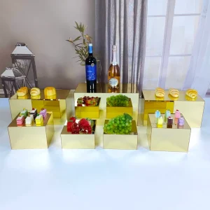Custom Square Acrylic Display Plinth and Cube Stand