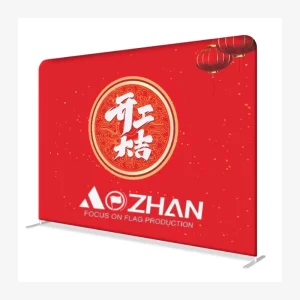 Custom Standing Wall Backdrop Banner Stretch Tension Fabric Trade Show Display Stand
