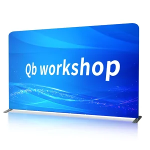 Custom Standing Wall Stretch Tension Fabric Trade Show Banner Display for Advertising Exhibition Booth