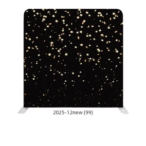 Custom Starlight-Printed Stretch Cloth Backdrop Curtain with Portable Aluminum Frame