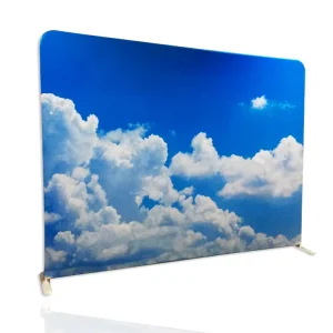 Custom Tension Fabric Display Stand 3x4m Dye Sublimation Printed Backwall for Exhibitions