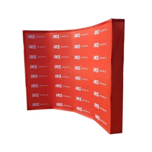 Custom Trade Show Folding Pop-Up Display Sign Booth Back Wall Repeat Backdrop 10x8ft Banner