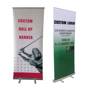 Custom Trade Show Roll-Up Banner Stand 80 x 200 cm