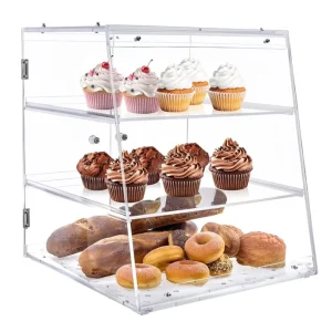 Custom Transparent Acrylic Cake Display Cabinet for Box Storage