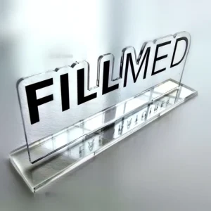 Custom Transparent Acrylic Display Rack Sign Holder Stand