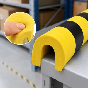 Custom U Shape PU Foam Edge Protector Anti Collision Strip for Table Glass Metal Sheet Safety Protection