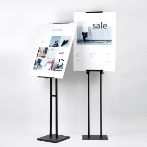 Custom Vertical Floor Poster Stand Billboard Display Stand Double-Sided Display Rack