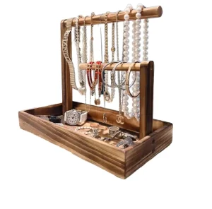 Custom Wooden Jewelry Display Stand
