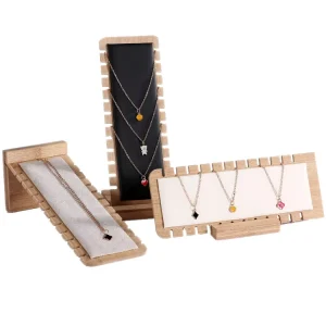 Custom Wooden Jewelry Display Stand with Window Display Props and Storage