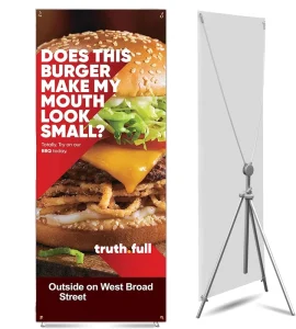 Custom X Banner Stand Supplier YJ-270 Aluminum Structure PP-Free Digital Printing