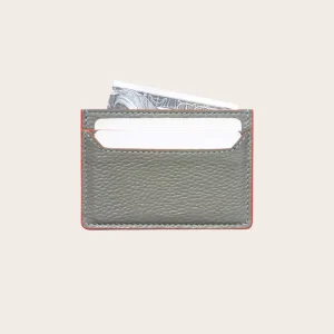 Custom logo Leather Business Card Holders Wallet Full Grain Genuine Leather Credit Card Holder