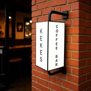 Customizable 3D Shop Logo Acrylic LED Light Box for Outdoor Advertising