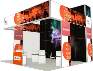 Customizable 80mm Fast System Aluminum Frame Modular Booth for Trade Show Profile Eco Friendly Lightweight Design Easy Assembly