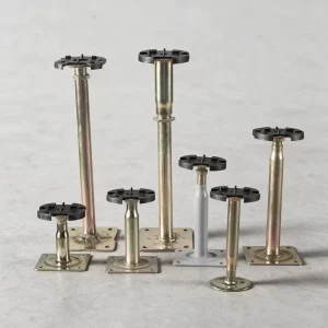 Customizable Adjustable Raised Floor Support Pedestal with Zinc-Plated Base