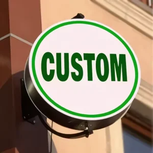 Customizable Aluminium Frame LED Advertising Light Box, Rotating 3D Logo Signage for Business