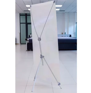 Customizable Aluminum Pole X Banner Stand for Advertising Trade Shows Local Fairs and Corporate Branding