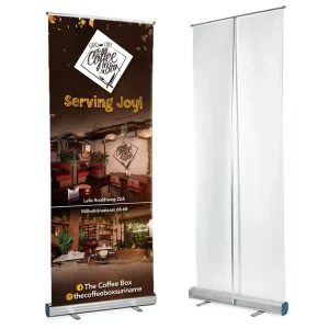 Customizable Aluminum Roll-Up Banner Stand 80x200cm Wind-Resistant Display for Exhibitions