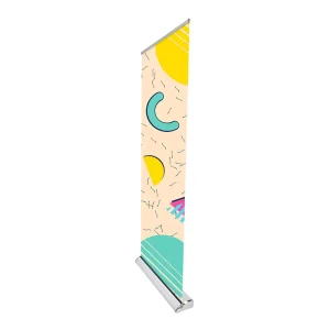 Customizable Aluminum Roll Up Banner Stand Portable Retractable Screen Trade Show Display