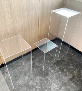 Customizable Clear Acrylic Display Stand for Products and Wedding Flowers