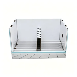 Customizable Corrugated PDQ Counter Display Stand, Recyclable Multi-Bin Cosmetic Shelf Rack