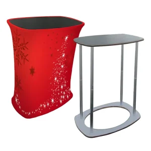Customizable Easy-to-Assemble Pop-Up Display Counter Stand Reception Table