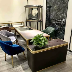 Customizable Jewelry Consultation Table and Chair Set