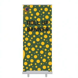 Customizable Logo Digital Printing Eco Friendly Roll up Banner Stand Portable Wind Resistant Display for Advertising Exhibitions
