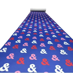 Customizable Logo Outdoor Carpet Brushed Polyester for Mall Events Company Celebrations Versatile for Camping Picnics Golf