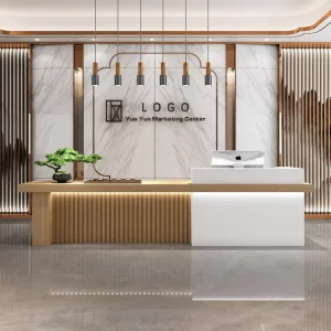Customizable Modern Reception Counter for Mall Office Building and Supermarket
