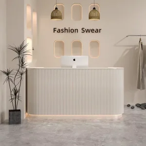 Customizable Modern Reception Counter for Office Buildings