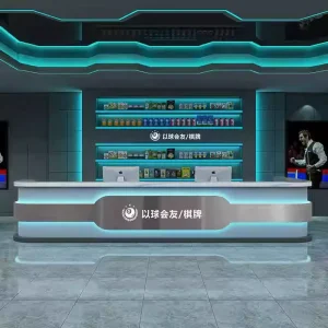 Customizable Modern Reception Counter for Office Buildings and Malls