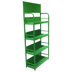 Customizable Multi-Layer Metal Display Shelves for Supermarkets