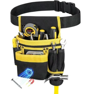 Customizable OEM ODM Support Pockets Magnetic Tool Belt Heavy Duty Work Apron for Electrician Carpenter Construction