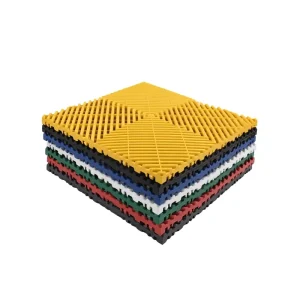 Customizable PP Interlocking Garage Floor Tiles with Plastic Grid Board for Car Wash Garage and Shed