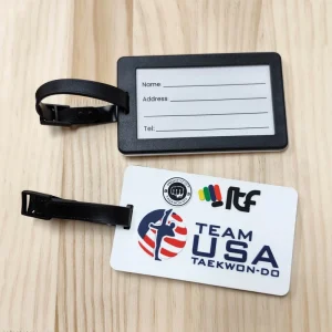 Customizable Personalized Creative Logo Card Holder Wedding Favor Gift Baggage Tag Airplane Travel Suitcase Luggage Tag