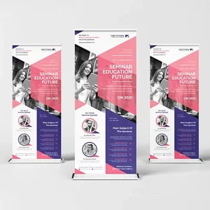 Customizable Portable Roll up Banner for Trade Exhibitions and Advertising