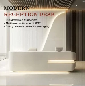 Customizable Reception Desk OEM Factory Office Hospital and Hotel Reception Counter