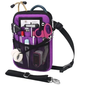 Customizable Simple Large Capacity Foldable Nurse Tool Storage Bag Zipper Multi Purpose Portable Waist Bag Doctors Nurses